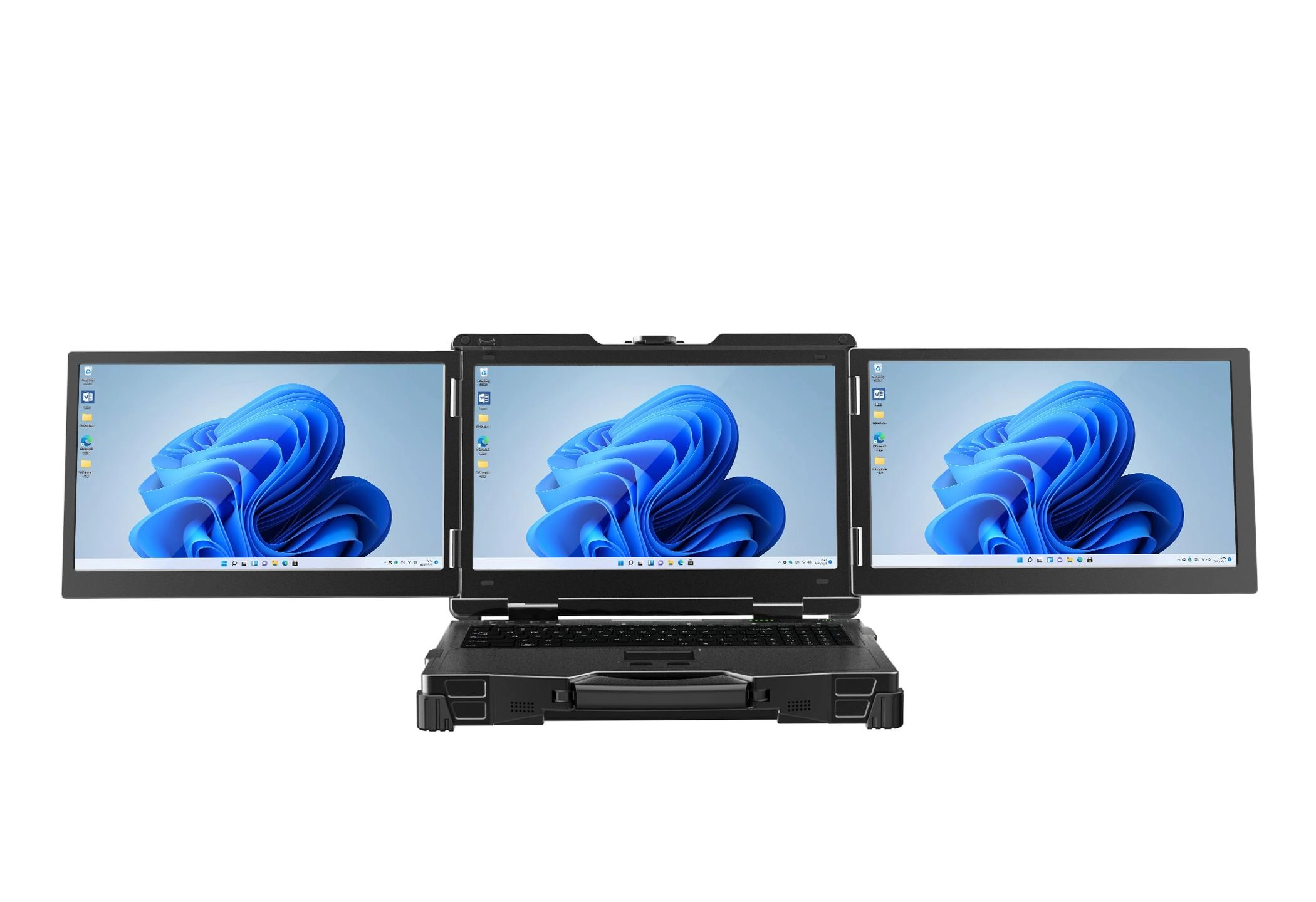  15.6-inch Triple-Screen Rugged Laptop